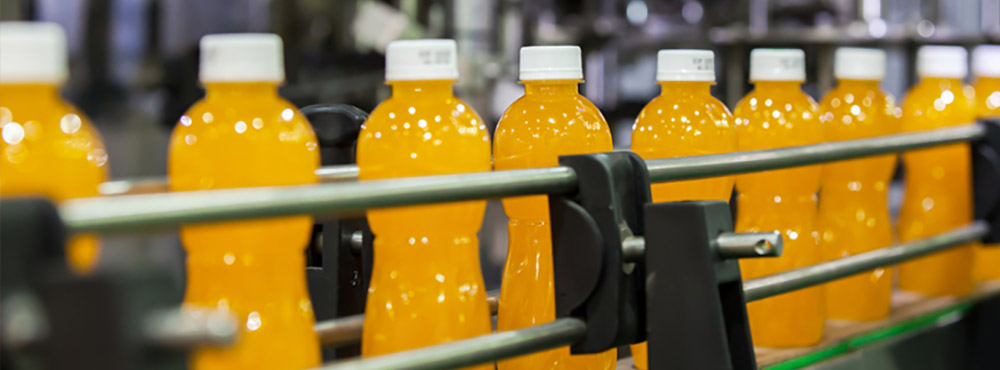 Línea de embotellado del sector bebidas